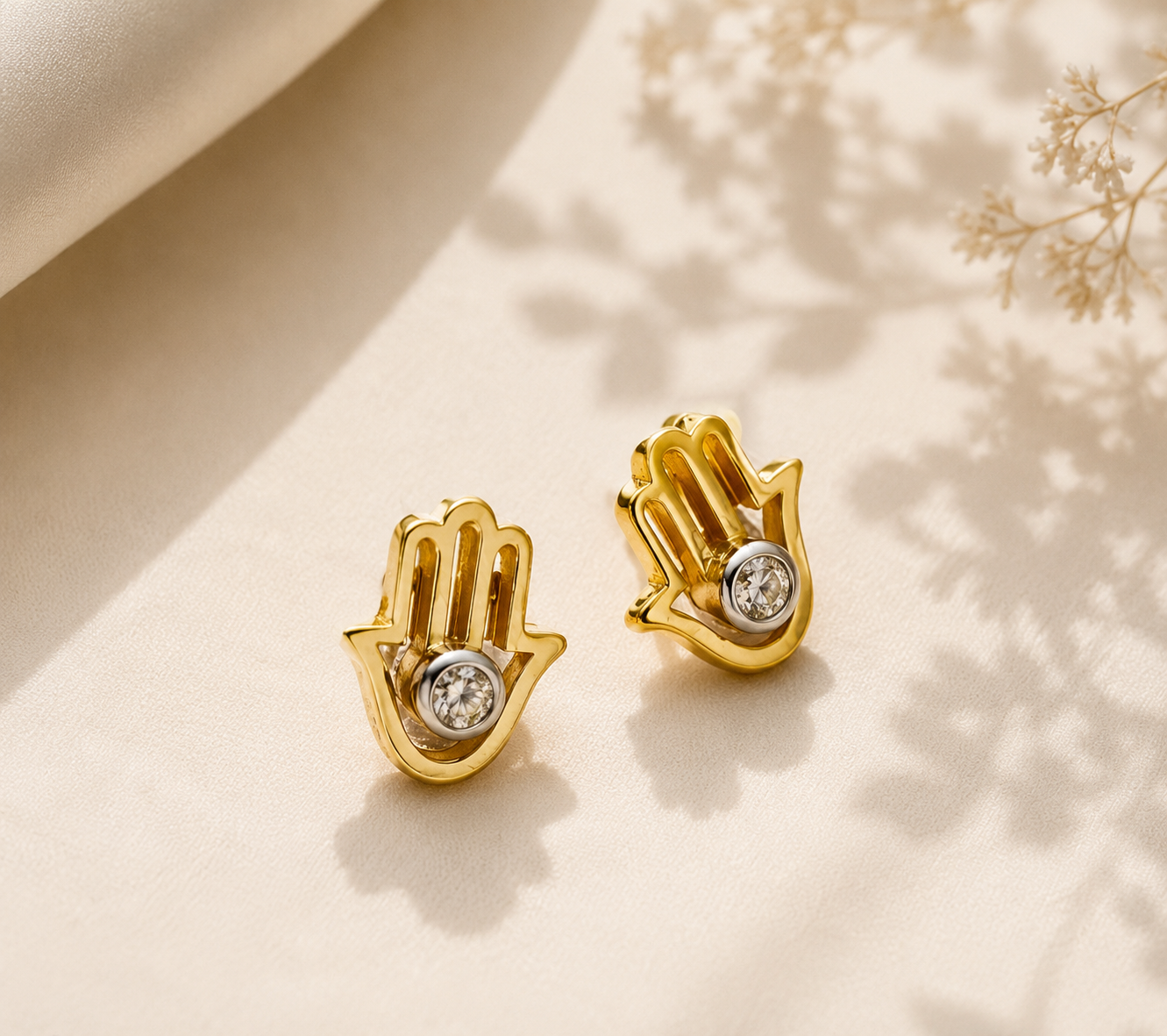 Hamsa earrings